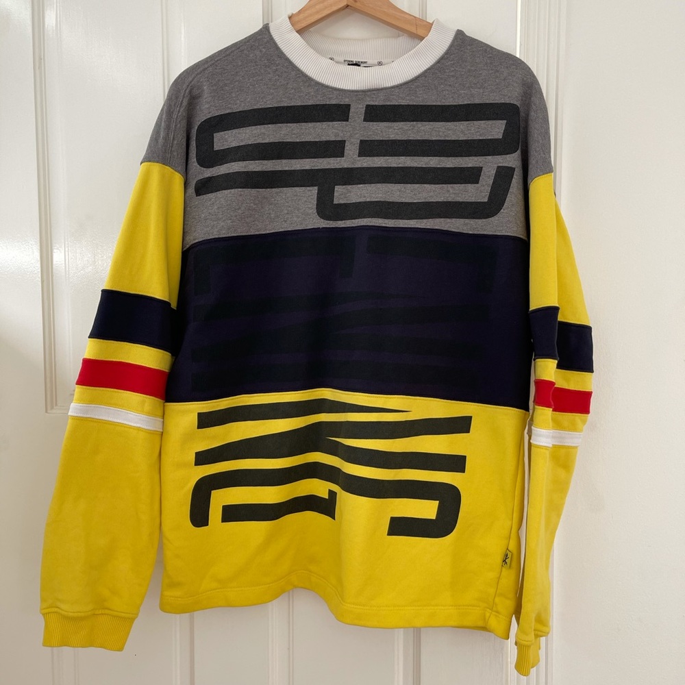 Opening Ceremony Yellow Logo Print Sweatshirt